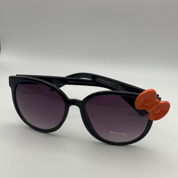 NYS Colllection Womens Hello Kitty Ribbon 100 UV Protection Sunglasses Orange/Bk - Picture 3 of 7